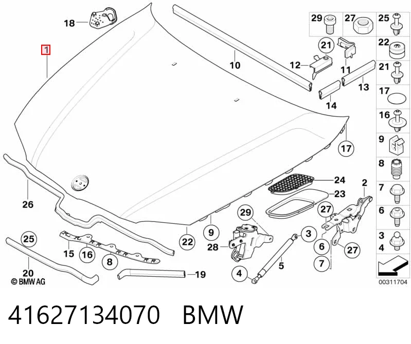 Купити Капот BMW 1  E81