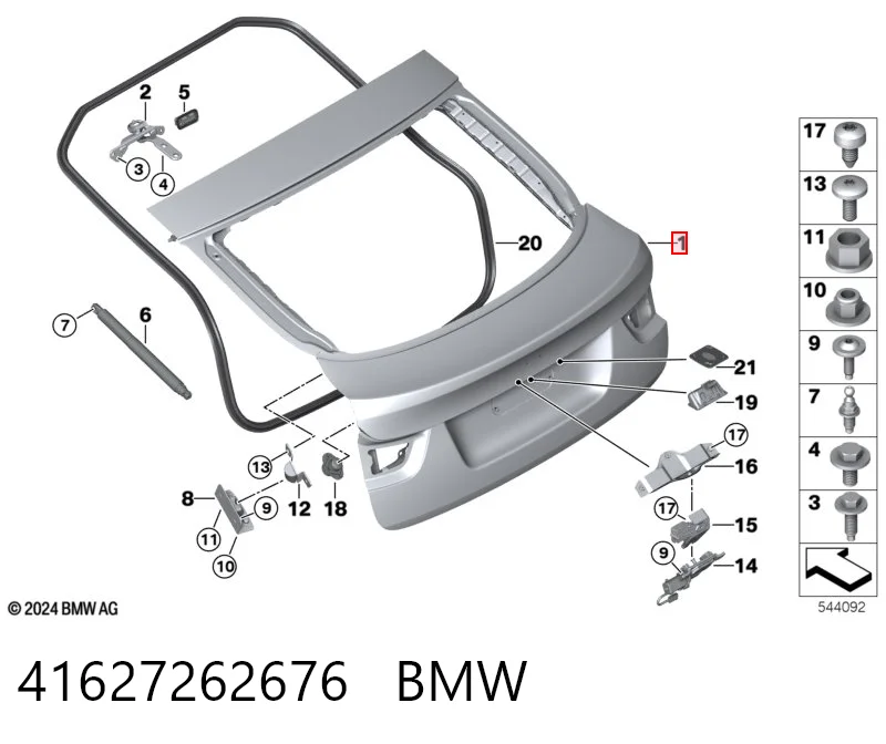 41627262676 BMW Треті двері