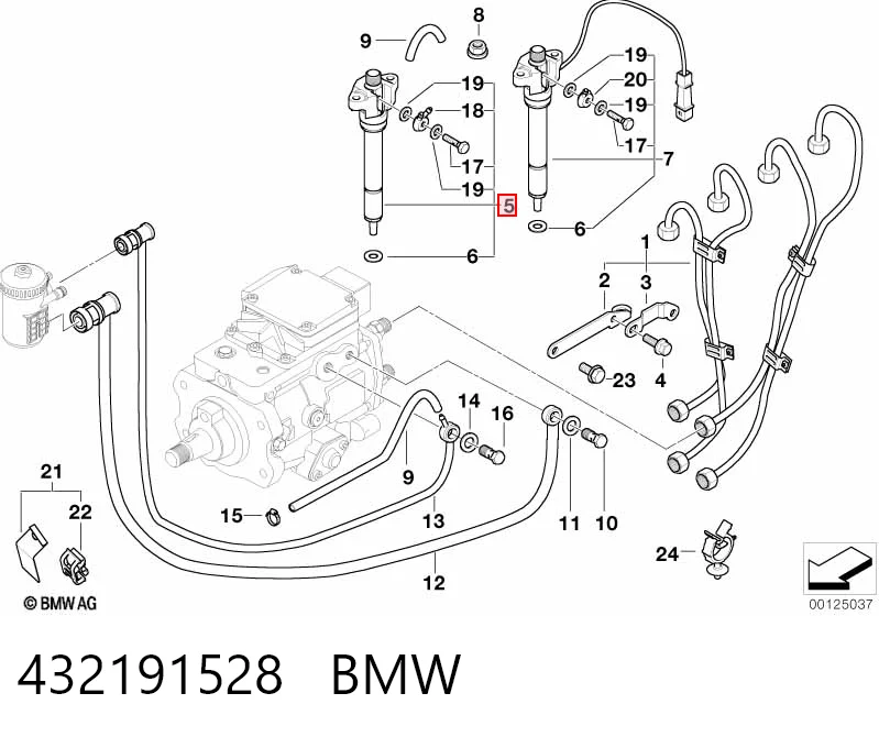 Купити 432191528 Bosch Форсунка дизельна в зборі, розпилювач + тримач