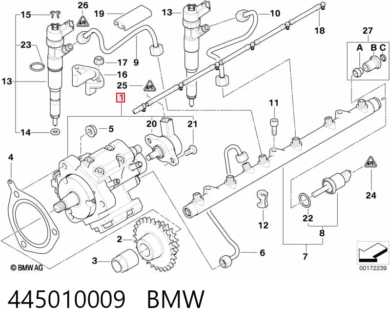 445010009 BMW Насос паливний високого тиску (ПНВТ)