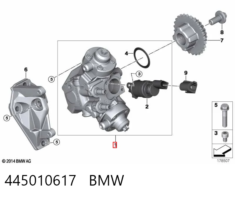 Насос паливний високого тиску Bosch 445010688 ціна, від 428.83 USD