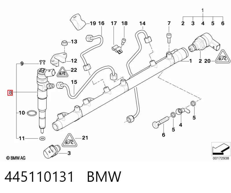 Форсунка паливна BMW 3 купе (E46) (1999 - 2006) ціна, від 88.98 USD