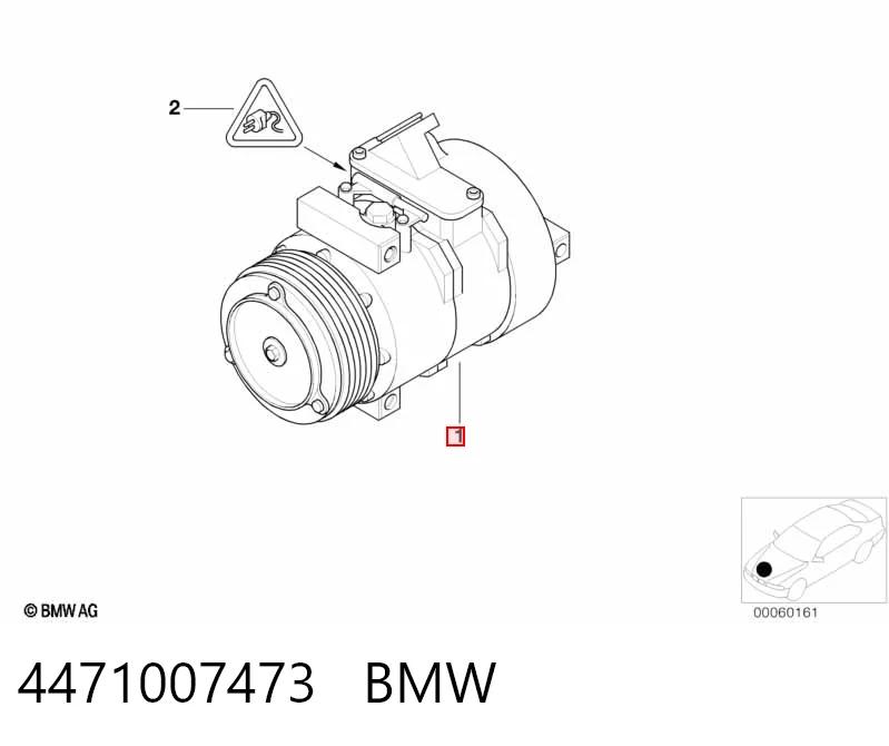 Купити 4472009500 Denso Компресор кліматичної установки