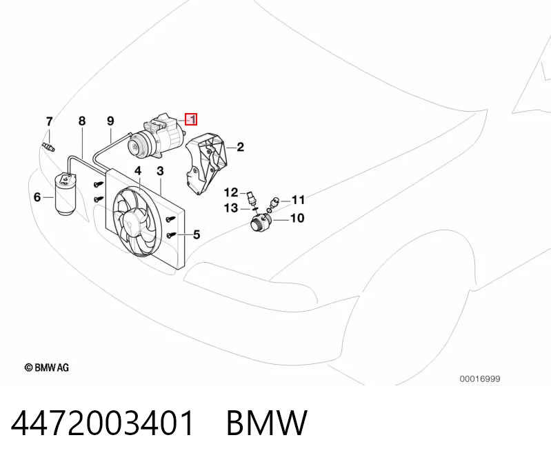 Купити Компресор кондиціонера BMW 5  E34