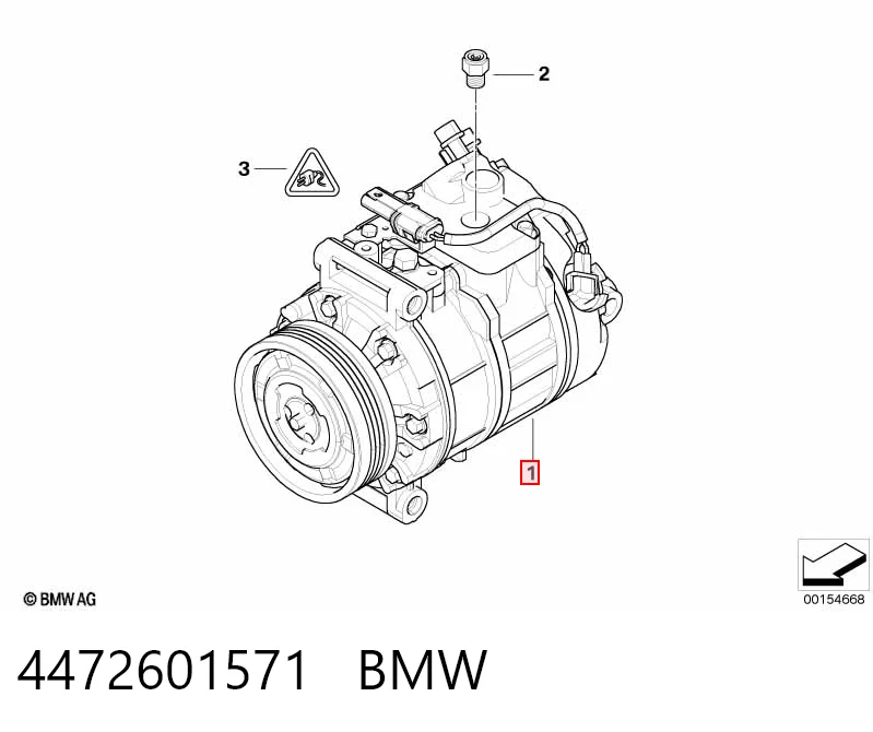 4472601571 BMW Компресор холодоагенту