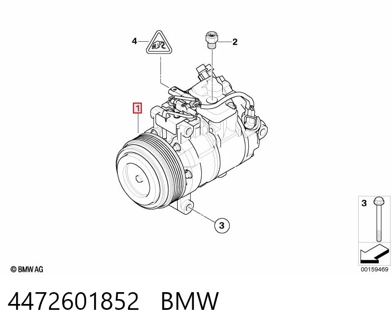 4472601852 BMW Компресор холодоагенту