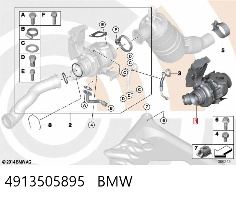 4913505895 BMW Турбонаддув