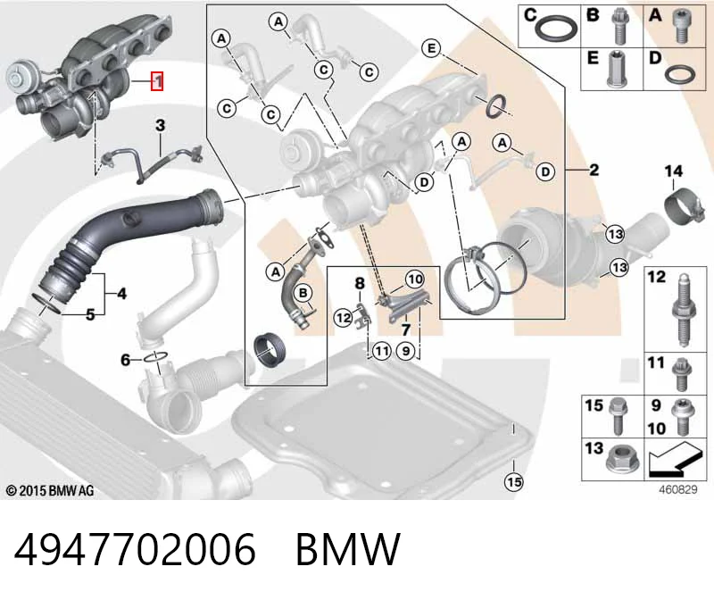 49U7702016 MHI Турбонаддув