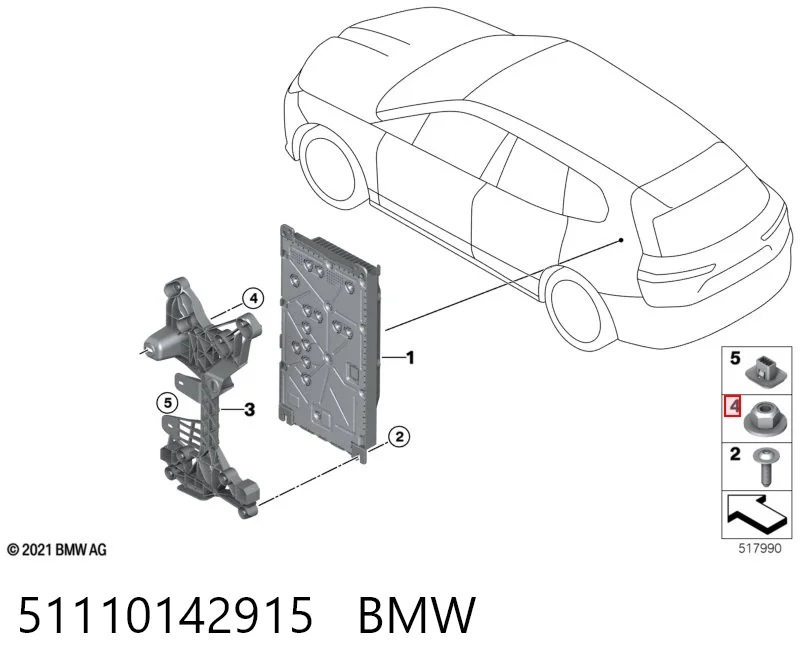 A913011006000 Mercedes Гайка кріплення приймальної труби глушника (штанів)