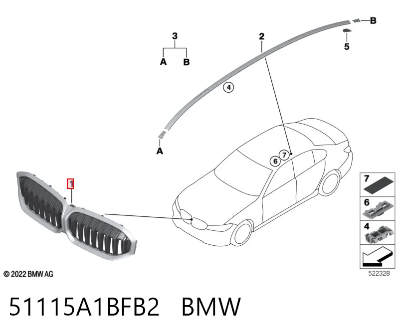 51115A1BFB2 BMW 