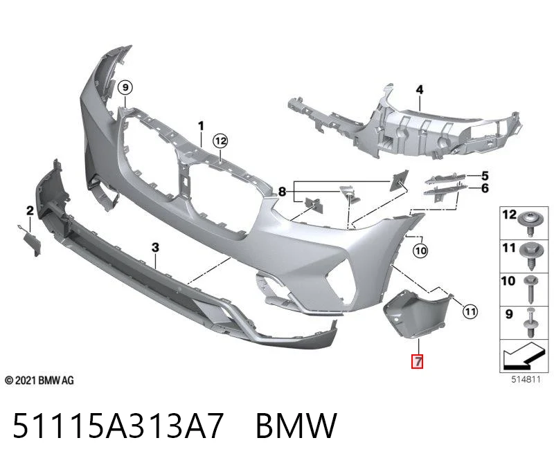 51115A313A7 BMW 