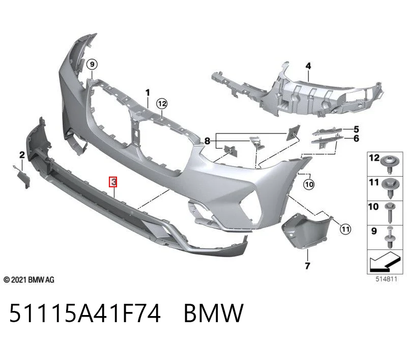 51115A41F74 BMW 