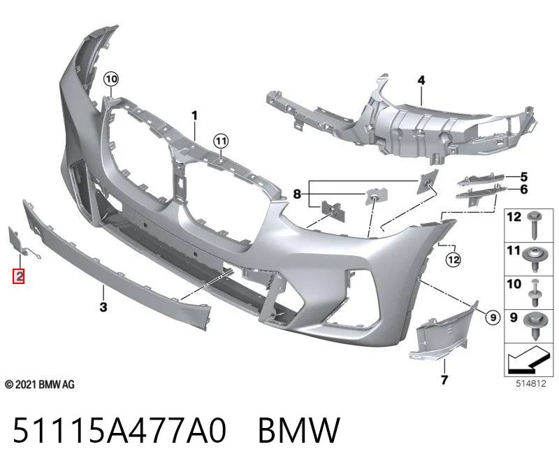 51115A477A0 BMW 