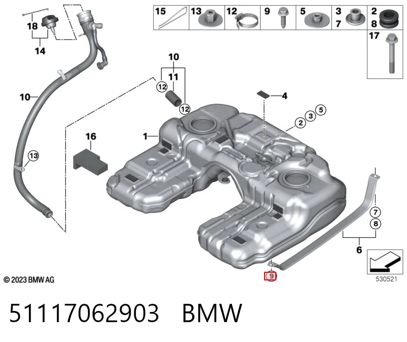 Болт головки блока циліндрів, ГБЦ BMW 51459140635 ціна, від 3443.40 USD