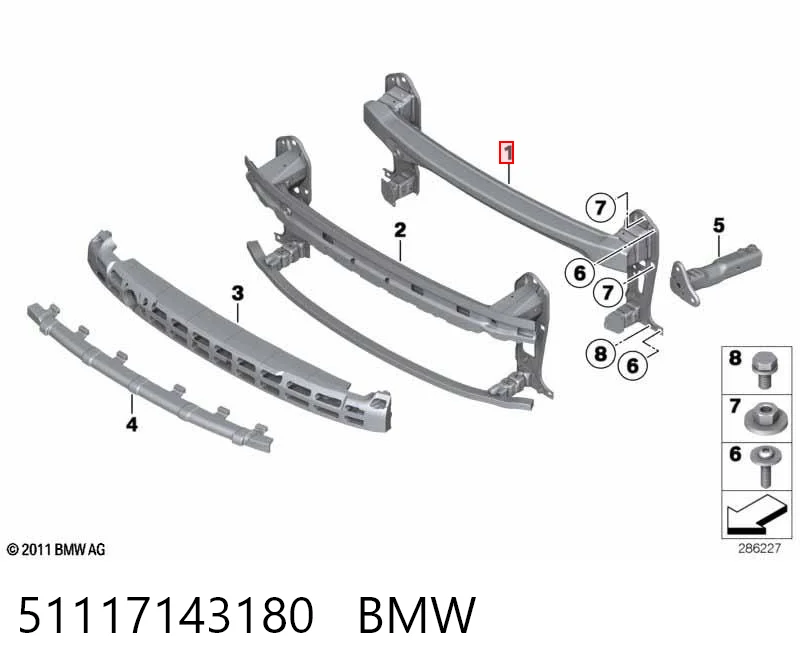 Шина бампера переднього Signeda PMN44018A ціна, від 149.23 USD