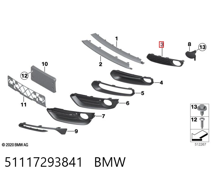 51117293841 BMW 