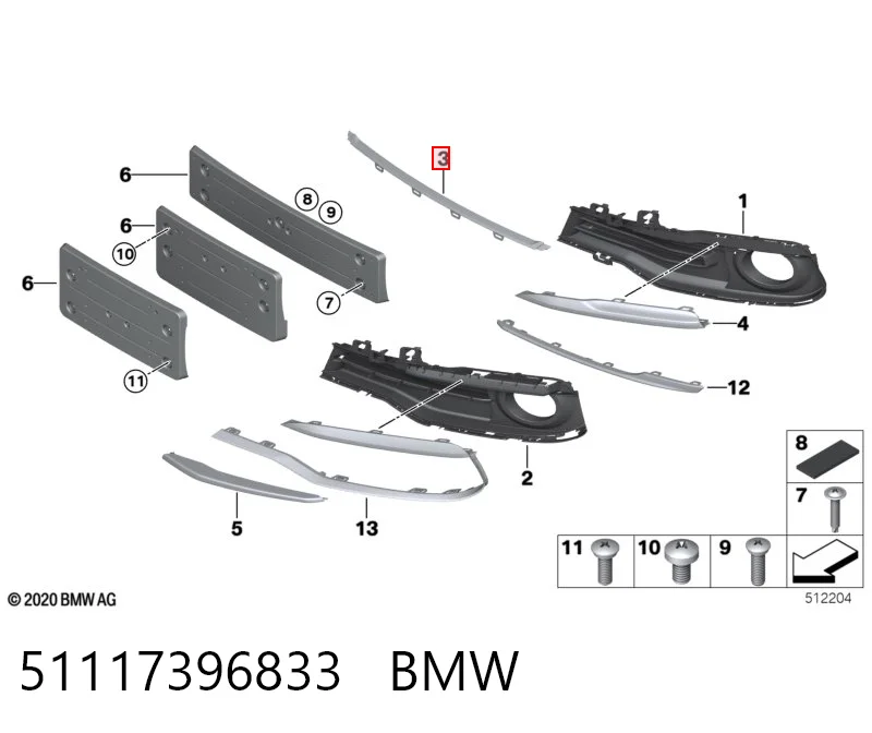 51117396833 BMW 