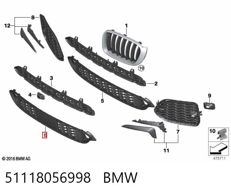 51118056998 BMW 