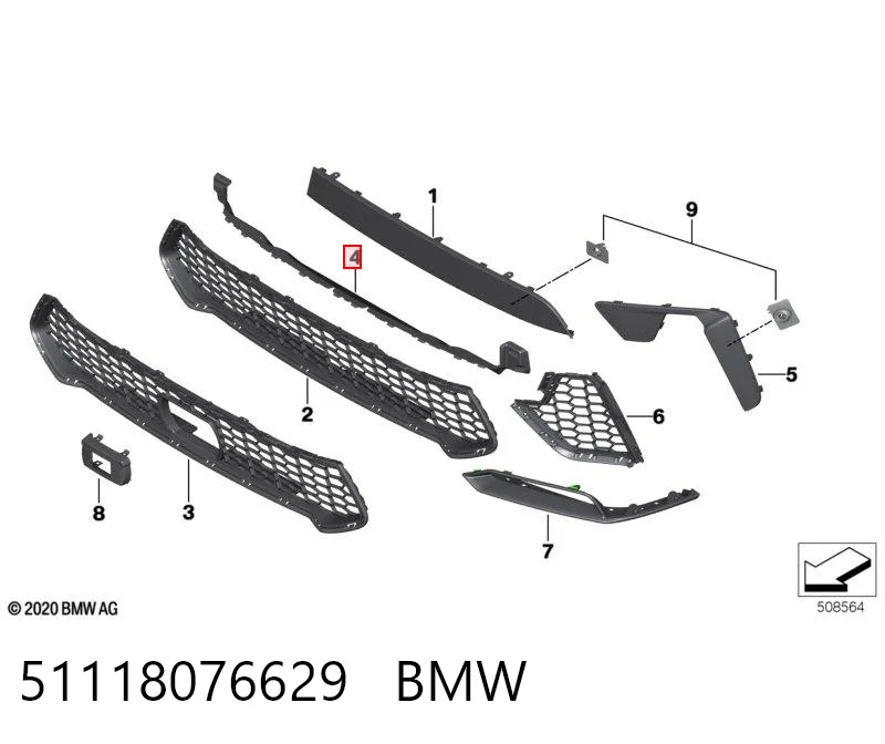 51118076629 BMW 