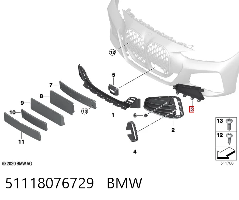 51118076729 BMW 