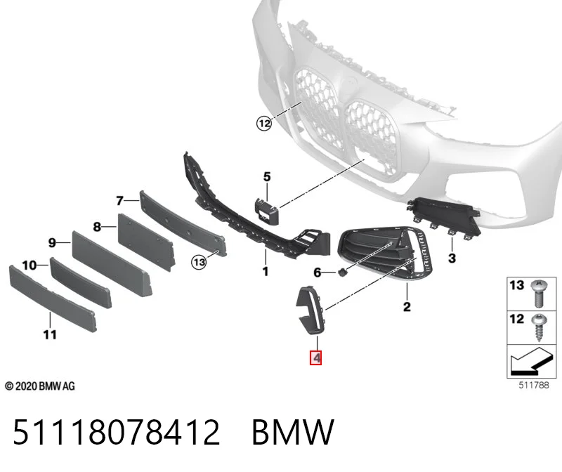 51118078412 BMW 