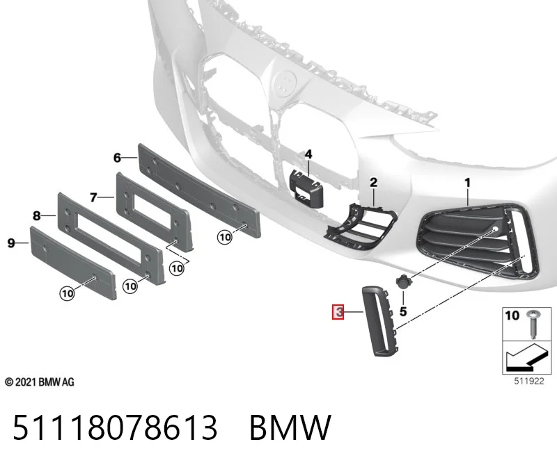 51118078613 BMW 
