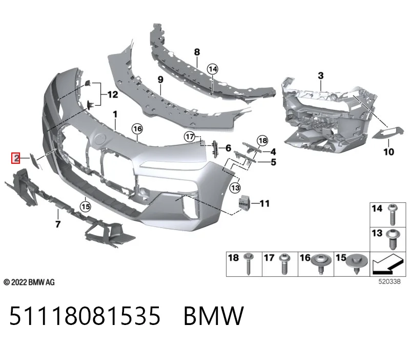 51118081535 BMW 