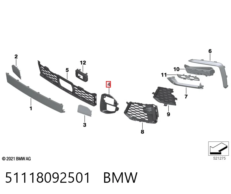 51118092501 BMW 