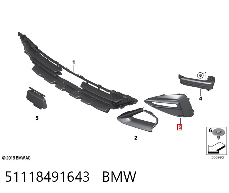51118491643 BMW 