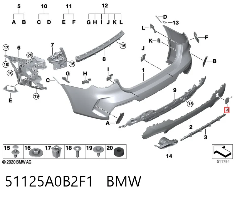 51125A0B2F1 BMW 