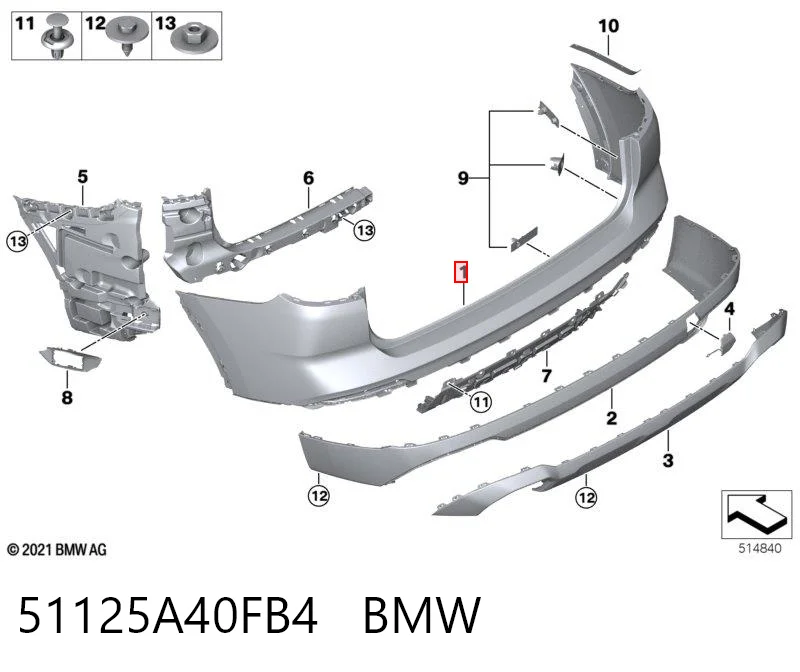 51125A40FB4 BMW 