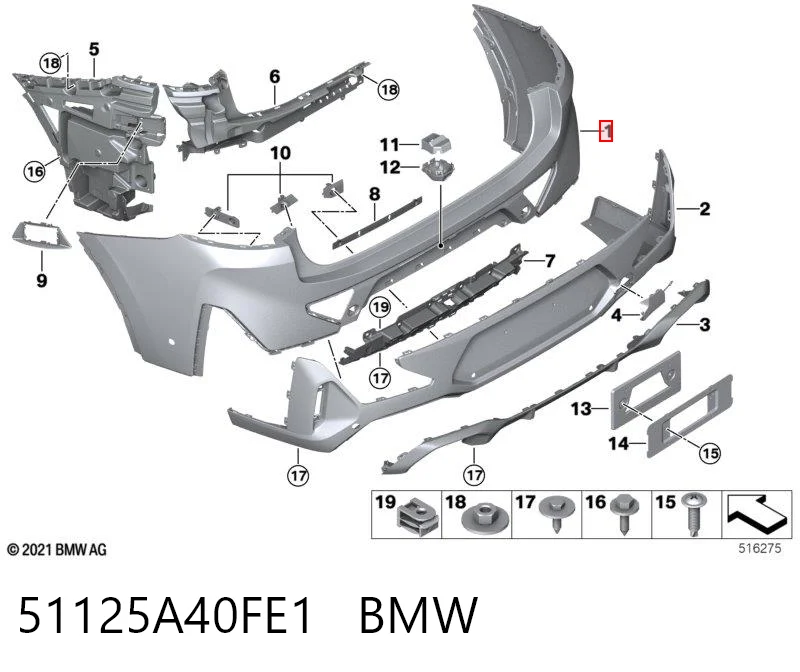 51125A40FE1 BMW 