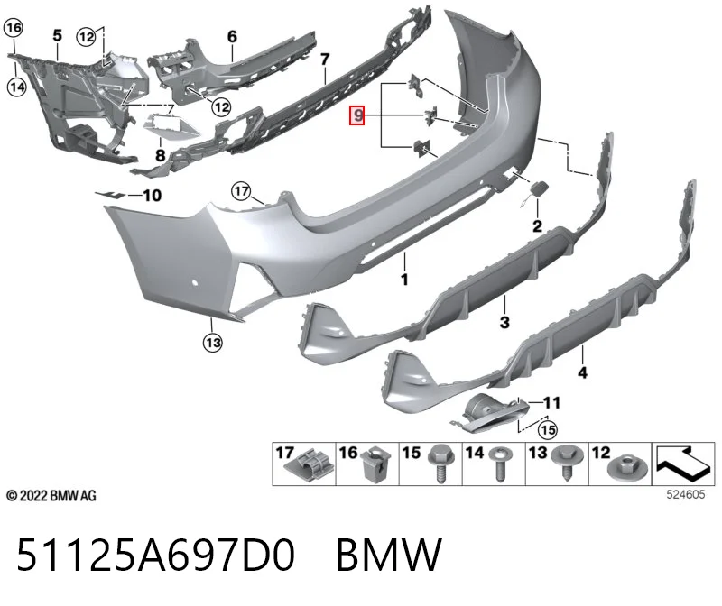 51125A697D0 BMW 