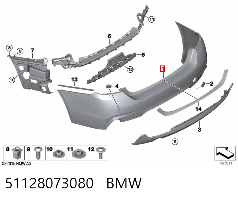 Купити PBM04148BB Signeda Задній бампер