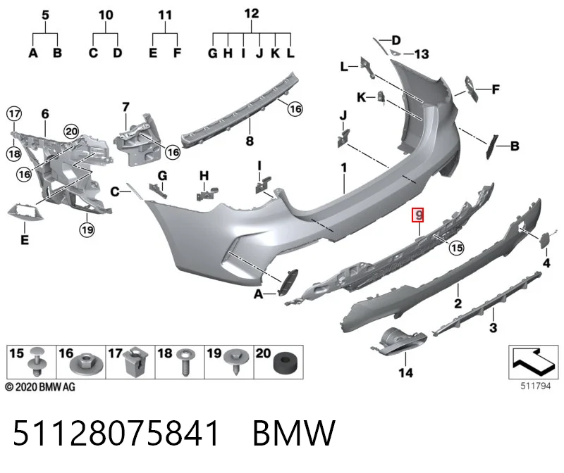 51128075841 BMW 