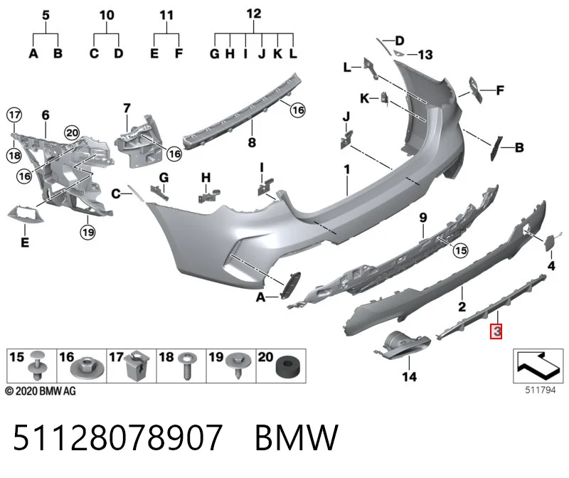 51128078907 BMW 