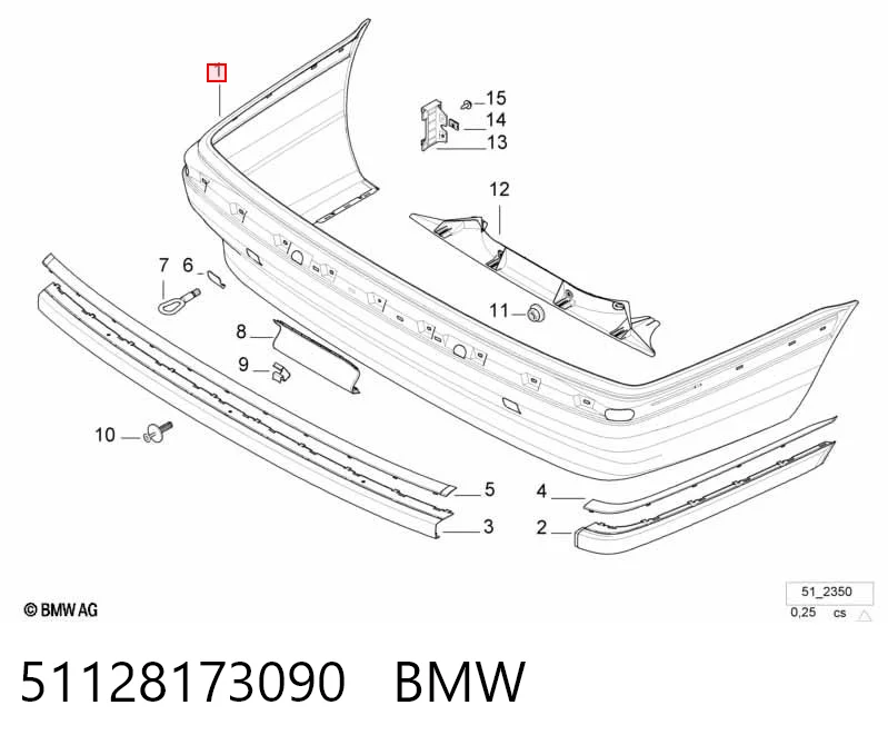 PBM04016G KLARKSONAS Буфер (бампер) задній