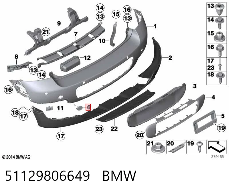 5103969 Polcar Заглушка бампера буксирувального гака, задня