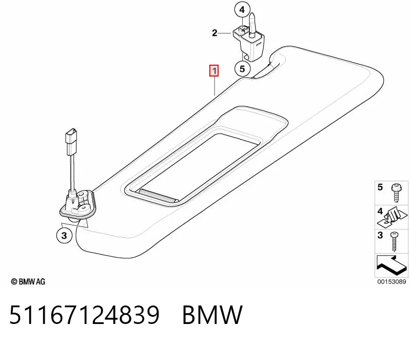 Козирок протисонячний на BMW 3  E90