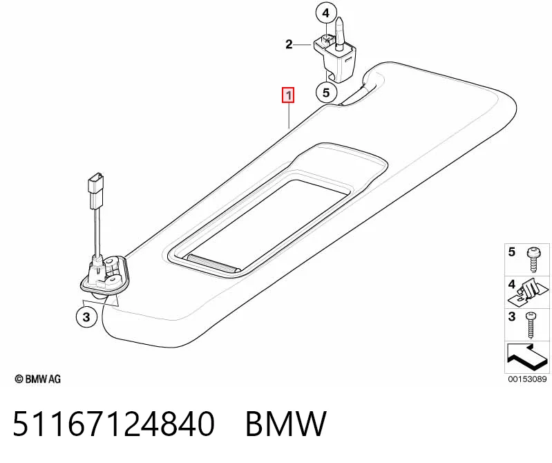 Козирок протисонячний на BMW X1  E84