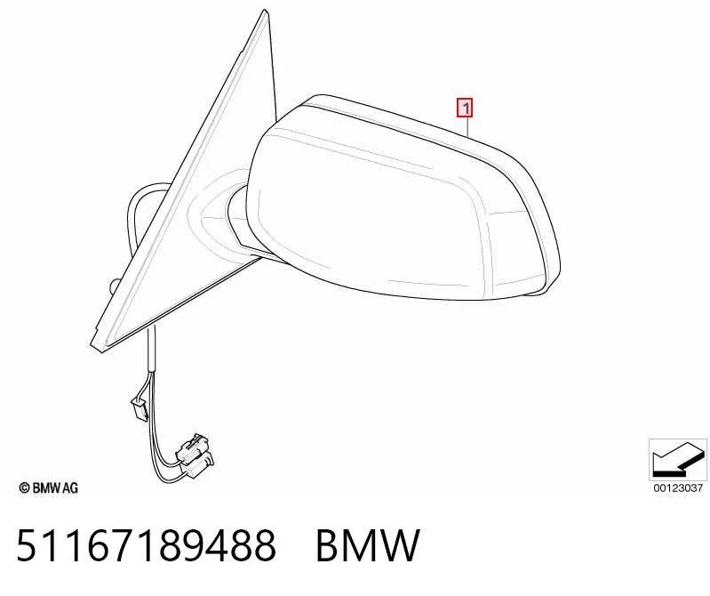 Купити Дзеркало праве BMW 5  E61