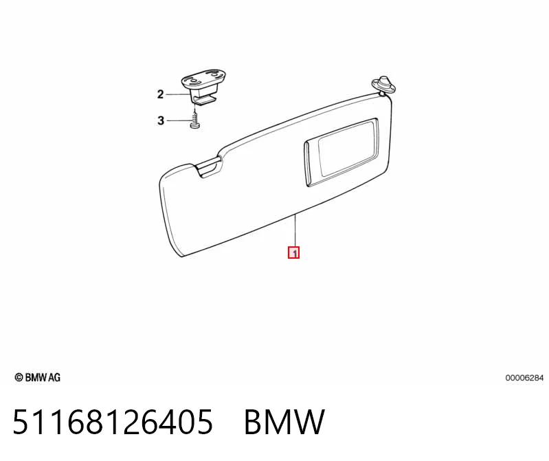 Козирок протисонячний на BMW 5  E34
