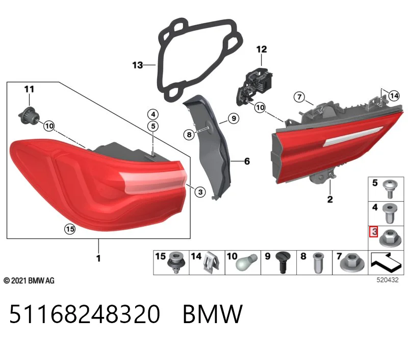 A913011006000 Mercedes Гайка кріплення приймальної труби глушника (штанів)