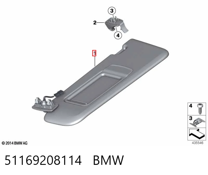 Козирок сонцезахисний автомобіля BMW X3 позашляховик (F25) (2010 - 2017) ціна, від 19.01 USD