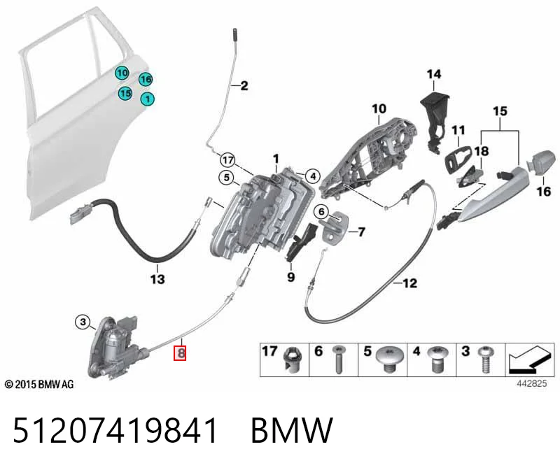 51207419841 BMW Кран пневмокерування дверима водія і кондуктора
