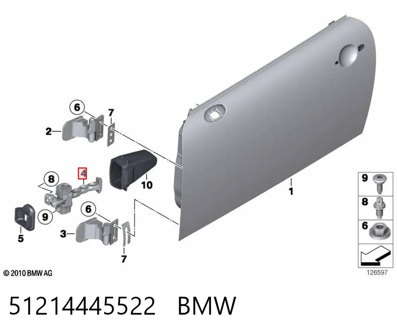 51214445522 BMW Обмежувач відкриття дверей, передній