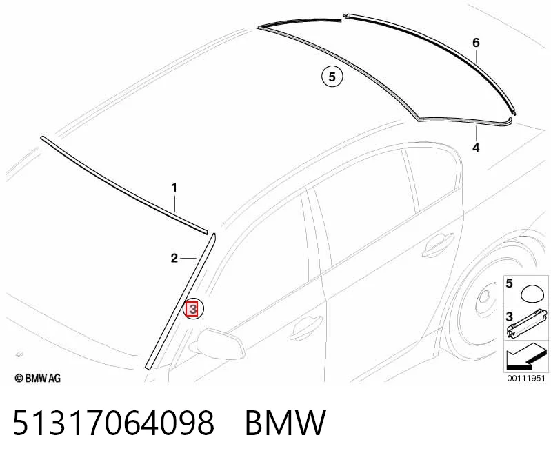 51317064098 BMW Автокрепіж