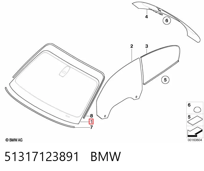 Автомобільне скло на BMW 1  E81