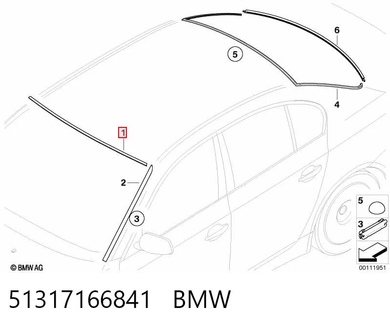 GS1404P133X Icor Молдинг лобового скла, верхній