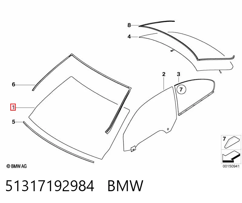 Автомобільне скло на BMW 3  E92